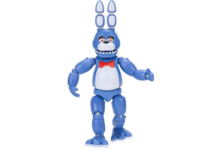 Five Nights at Freddy’s Classic Bonnie - 5-Inch Articulated Figure with Jumpscare Feature and Glow-In-The-Dark Eyes