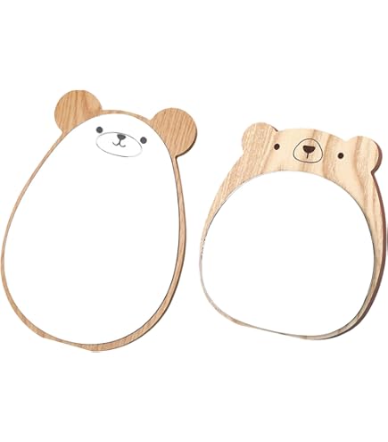 Arredamento Moderno Bambino Specchio Orso Acrilico 3D - Decorazione Camera Bambini Con Adesivo Parete Specchio Parete Cameretta