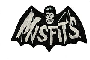 C&D VISIONARY Misfits Bat Fiend, Officially Licensed, Iron-On / Sew-On, Embroidered PATCH - 2.7" x 4.5"