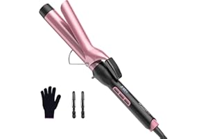 ‎BESTOPE PRO BESTOPE PRO Lockenstab 25mm - Lockenstab Große Locken mit Tourmalin Keramik, Antistatisch, LCD Anzeige, 80°C-230°C, Schnelles Aufheizen für Natürliche Locken