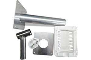 Techomey Chimenea de Ventilación de Gas, Kits de Ventilación para Nevera Gas Butano para Caravana Camper RV