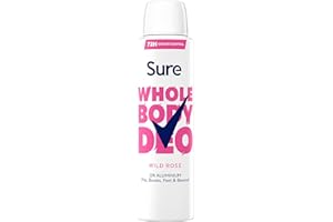 Sure Women Wild Rose Whole Body All Over Body Deodorant Spray with a fresh & floral fragrance and 72 hour odour control 150ml