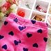 Zhuannian Baby Girls Bowknot Fleece Lining Leggings Trousers (18-24months, Hot pink heart)