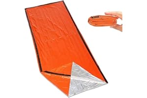 SNZ Coperta termica di sopravvivenza - Sacco nanna di emergenza leggero, coperta isotermica impermeabile, Windproof, PE alluminizzato