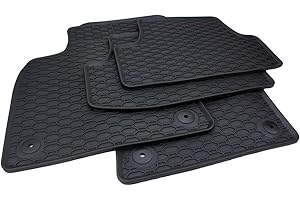 KFZPREMIUMTEILE24 kfz-premiumteile24 Gummimatten Kompatibel mit T-ROC A1 (2GA) Baujahr ab 09/2017 Fußmatten Allwetter Premium Qualität 100% Passgenau Schwarz 4-teilig
