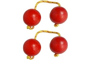 Keptfeet 2 Aslatuas Rhythmic Ball, Kashaka Music Egg Shaker, Double Gourd Polyrhythmic Percussion, Instrument Rhythm Sand Balls, ABS Hand Shaker Balls, Kashaka Instrument, African Shaker Rattle