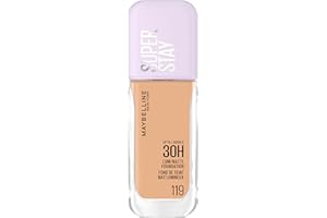 ‎MAYBELLINE Maybelline New York 30H Lumi Matte Foundation, Langanhaltend ultra-frischer Look mit mattem Finish, Aufbaubare & lichtreflektierende Foundation, Farbe: 119 Mittel, Neutral Kühl, Superstay