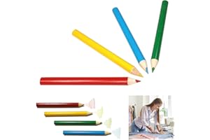 Powersell srls 4 Pezzi Matita da Sartoria per Cucito, Penna per Marcatura Cancellabile da Sarto Sarta Disegno, Solubile in Acqua o col Calore del Ferro da Stiro, Gesso per Tessuto, 4 Colori