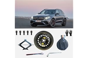 D'ANGELO 1988 Kit Roue de Secours 20'' compatible avec Mercedes GLC (2013-2020) avec Cric, Clé, Gants et Sac