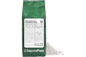 SaporePuro GLUKOSE SYRUP pulver 1,5 kg - Trockenglukose - Ideal für Eis, Sorbets und Desserts