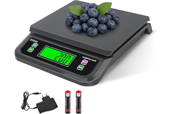 LICHUXIN Balance de Cuisine, 30kg/1g pèse Aliment Cuisine Precis, avec PCS et Tare Fonction Professionnelle Balance Cuisine Boulangerie, 6 Unités g,oz,LB,kg,TL,CT avec Écran LCD Électronique Balances
