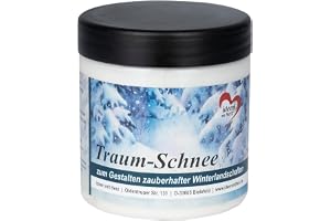 Drömsnö, vit – dekorativ snöpasta för hantverk – dekorativ snö – konstsnö – 250 ml