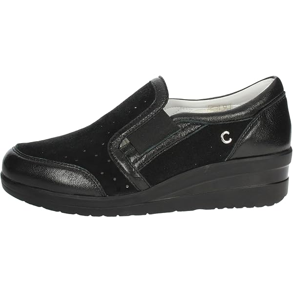 Mocassini Donna Cinzia Soft In Pelle - Nero O Marrone, Suola Gomma - Foto 6