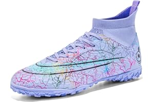 IFIKK Unisex Fußballschuhe Herren High Top Jugend Trainingsschuhe Professionelle Outdoor Fußballschuhe Herren Fußballschuhe