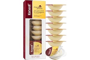 Karseell Kollagen Hårmask 12 ml x 8 Stycken, Djupreparation Hårvård Kollagen Hårmask för Mycket Torrt Hår, Skadat Hår, Alla Hårtyper
