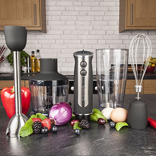 Savisto Premium 750 Watt Stabmixer mit 3-in-1 Zubehör Set – Onyx Schwarz - 2