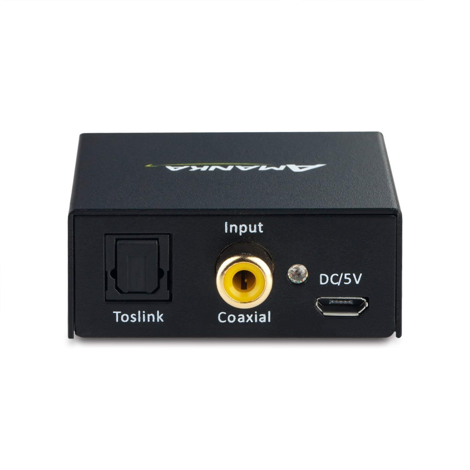 AMANKA Digitale ad Analogico Convertitore Adattatore Audio,192KHz, Ottico o Coassiale/Toslink o SPDIF a RCA L/R Adattatore, con Jack 3.5mm - immagine 3