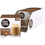 Nescafe Dolce Gusto Café Au Lait Coffee Pods (Pack of 3, Total 90 Capsules)