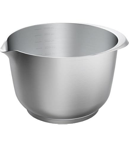 Birkmann, Premium Baking, Rühr- und Servierschüssel, 2,0 Liter, 13,1 x 22 cm, Schüssel Edelstahl, mit Skalierung und Anti-Rutsch-Ring, matt, 708587 Küche, Haushalt & Wohnen