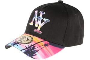 Hip Hop Honour Casquette Enfant Noire et Rose Tropical Night de 7 à 11 Ans - Garçon