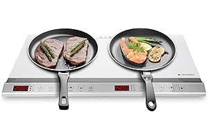 ‎NAVARIS Navaris Induktionskochplatte Induktionskochfeld 2 Platten - Induktionsplatte 3500W - Kochplatten 2er Elektrisch - Induction Hob - Kochfeld 2 Platten - Kochplatte Induktion