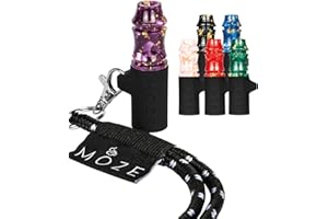 Moze Tip Gold Line Purple - Passend für alle Shisha Mundstücke - Zum Aufstecken - Persönliches Mundstück für unterwegs (Purple)