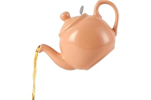 London Pottery Farmhouse - Tetera con infusor, cerámica, albaricoque, 2 tazas (600 ml)