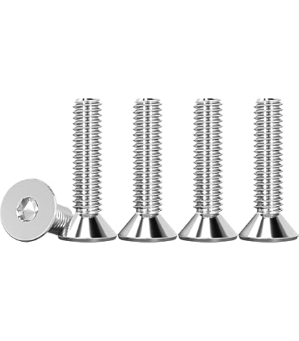 SECCARO Vite A Testa Svasata M6 X 8 Mm, In Acciaio INOX V2A VA A2 - Foto 4