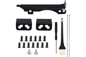 CISHOW Uchwyt wentylatora PCI, gniazdo wentylatora komputera 8 cm i 9 cm, uchwyt ze szczotką i śrubokrętem, do karty graficznej i karty graficznej, 22 szt