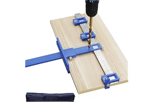 SYITCUN Punch Locator Drill Guide for Cabinet,Adjustable Door Handle Jig,40cm Cabinet Handle Jig for Installation of Handles, Knobs on Doors and Drawer Pull, Handle Jig with Storage Bag