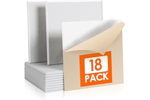 Rdutuok 18 Pièces Auto-Adhésif Mousses Acoustiques, 30 x 30 x 1 cm, Absorbeurs Acoustiques, Panneaux Acoustiques, Pour Studio d'enregistrement, Bureau, Studio,Décoration Murale,Blanc