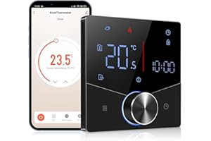 SOUSLOW Termostato WiFi per Caldaia a Gas, Termostato Intelligente, Controllo Vocale, Funzione Programmazione, Controllo Pulsanti, Compatibile con Alexa/Google Home