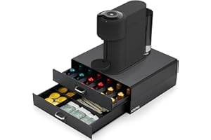 ACROPAQ Organisateur de Capsules de Café - 2 Tiroirs pour une Convenance Ultime - Simplifiez Votre Routine Café avec un Organisateur de Capsules de Café - Capsules de Café