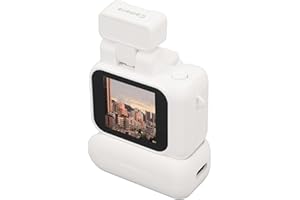 Dpofirs Kleine DV Kamera, 1080P HD Daumenkamera mit 1,44 Zoll Farbbildschirm, Videorecorder mit 480 mAh Akku für Vlogging, Abschlussgeschenke (White)