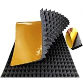 Tape House Pyramid Sponge 100x100cm Adhesive Acoustic Sound Insulation Sponge 40mm