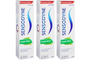 Sensodyne Sensitivity Toothpaste for Sensitive Teeth, Fresh Mint, 100 ml / 3.4 Fl.Oz Ea. - 3 Packs