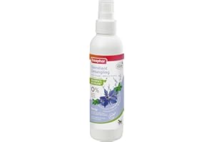 BEAPHAR – Spray Démêlant Labellisé ECOCERT pour Chien et Chat – Contient de l'Aloe Vera, de l'huile de Bourrache et de la Menthe Bio – pH Neutre – sans Parabène/Silicone/Colorant/Alcool – 200 ML