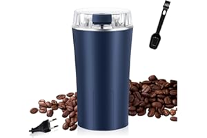 VEGENA Macinacaffè elettrico, 300 W, 304 coltelli in acciaio inox Bpa Free, spazzola per la pulizia, macinino automatico per caffè, spezie