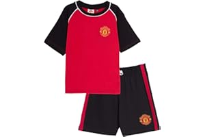 MANCHESTER UNITED F.C. Pigiama corto per bambini del Manchester United FC, con pantaloncini e maglietta