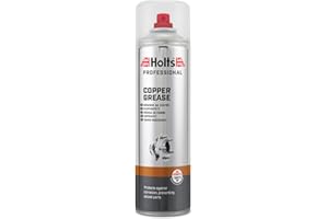 Holts Copper Grease Spray - High Temperature, High Performance for Brake Pads & Callipers, Prevents Seizing, Rust & Corrosion for Car, Bike & Motorcycle - 500ml Spray Can