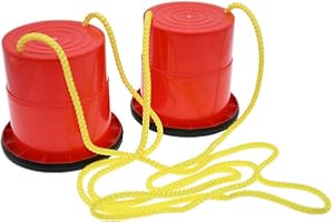 Pre-Sport Unisex-Youth Essential Stilts, Black/Red, One Size