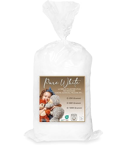 Ovatta Sintetica 1 Kg Per Imbottitura - Soffice E Di Alta Qualità Per Cuscini, Peluche E Bomboniere - Foto 2