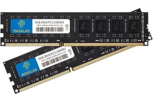 Rasalas 16GB Kit (2x8 GB) DDR3 1333MHz 2Rx8 PC3 10600U 8GB Arbeitsspeicher 240 Pin 1,5 V CL9 Desktop Memory Ram Upgrade 8 GB…