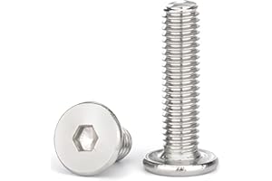 JXPXJMY 304 Viti a Testa Tonda in Acciaio Inox per Riparazioni Meccaniche Mobili Collegamenti e Dispositivi di Fissaggio (30, M5*30)