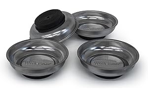 Weber-Werke Magnetschalen Set 4 Stück Werkzeugschalen Werkzeughalterung Magnethalter Aufbewahrung für Werkzeuge und Kleinteile