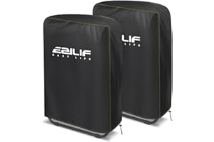 Ezilif Klappstühle Schutzhülle 2 Stück, Gartenstuhl Abdeckung Wasserdicht, Winddicht, Anti-UV, Staubdicht für Gartenmöbel Liegestuhl Klappbar Deckchair, Balkonmöbel Abdeckung mit Beutel, 70x110cm