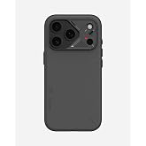 Aulumu iPhone 17 Pro Max İle Uyumlu A17 Vegan Leather Serisi MagSafe Deri Kılıf (Siyah)
