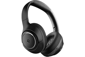 Spigen Audio SA-HP P10 Over-Ear Headphones with Active Noise Cancellation, 60 Hours Playtime, Up to 43dB 4 Multi-Mode ANC Pro, EQ Tuning, 5 Microphones, Gaming Mode, 40mm Drivers – Black