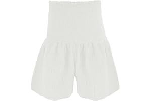 JOPHY & CO. Short pour femme, coupe large, effet jupe, pantalon court, 100 % coton pour printemps, été, réf. 9487