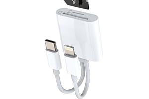 ZOYUZAN Tipo C Lightning a Lector de Tarjetas SD Micro SD Adaptador USB C para Apple iPhone 15 Pro MAX Plus para iPad Macbook Air Compatible con Samsung Card Reader Compact Flash Conector Memory Stick Cable
